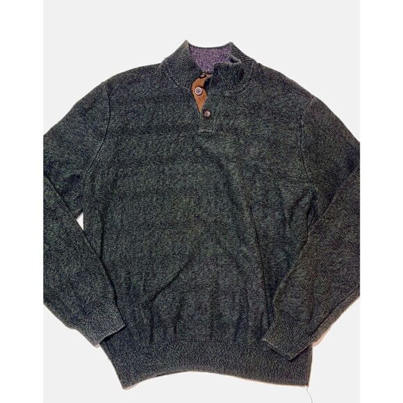 Chaps Dark Green Cotton Knit Pullover Winter Sweater Mens Size 2XL‎ - Picture 1 of 9
